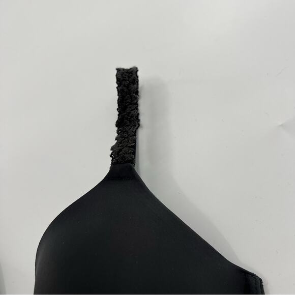 Natori Pure Luxe Custom Coverage Contour Underwire Bra Black 731080 - Picture 2 of 5